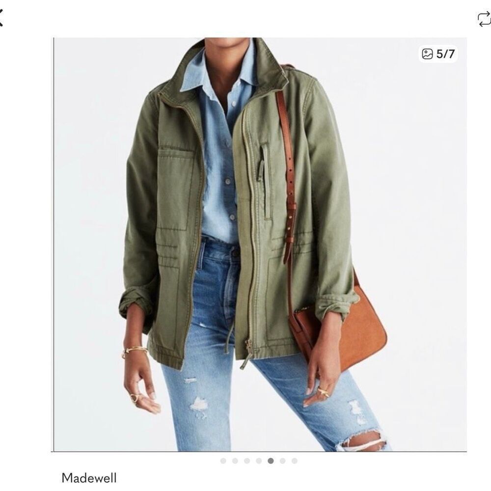 Madewell Army Green Fleet Utility Jacket. XS fishermancore y2k